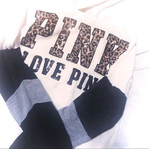 Leopard print “pink” long sleeve